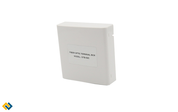 Hộp phối quang ODF 2FO đầy đủ phụ kiện, Hộp ODF quang 2FO vỏ nhựa, treo tường